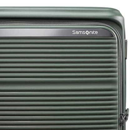 Samsonite Paralux Carry-On Luggage - Innovative Design - Quick Access Front Pocket - Dual Suspension Wheel Technology - TSA Lock - Expandable - Includes Removable Packing Cubes - Olive - color: Olive