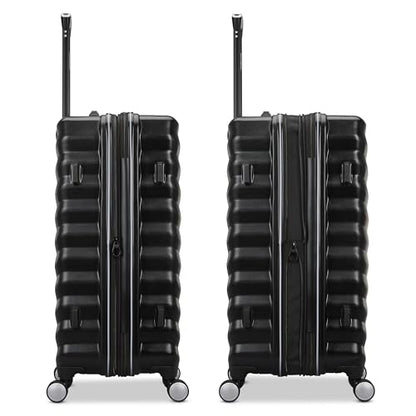 Samsonite Hard-Sided 20-Inch Lightweight Carry On Expandable Element Suitcase: Durable, 360° Spinner Wheels, Adjustable Telescopic Handle, TSA-Approved Lock - Alpine Black - color: Alpine Black, size: 20-Inch Carry-On