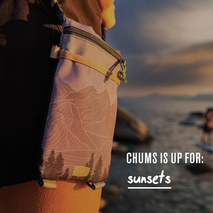 Chums Rover Phone Tote - Crossbody Bag with Adjustable Strap - Tactical Sling Bag for Women & Men w/Multiple Pockets - color: Palm Tree