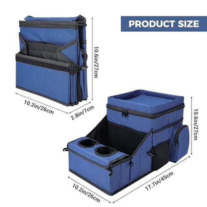 COOLBEBE Car Seat Organizer, Backseat Car Organizer, Navy Blue - color: Navy Blue