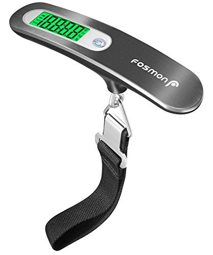 Fosmon Digital Luggage Scale, 110lbs Suitcase Baggage Scale, 1 Pack Silver - color: Dark grey 1 pack