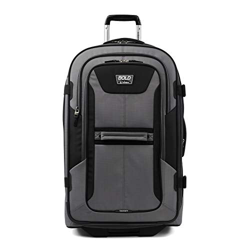 Travelpro Bold Softside Checked Rollaboard, Grey/Black, 28-Inch - color: Grey/Black, size: Checked-Large 28-Inch