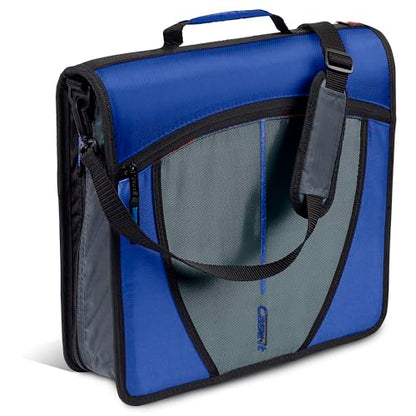 Case-it School Zipper Binder | 3" O-Rings | 600-Sheet | D-146 Midnight Blue - color: B Midnight Blue, size: 1 Pack