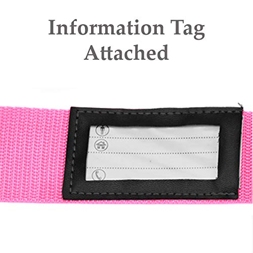 Adjustable Luggage Strap Suitcase Baggage Packing Belt Travel Accessories Long Cross Strap (Pink) - color: Pink