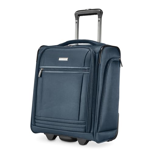 Ricardo Avalon 28L Underseat Carry On Luggage – Sustainable Travel Bag, Compact Suitcase with Wheels, Travel Essentials for Short Trips, Fits Under Seat, 16-inch, Storm Blue - color: Storm Blue
