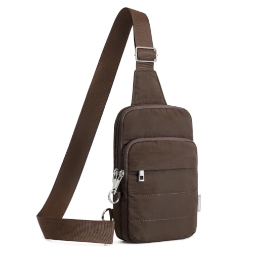 G4Free Small Crossbody Bag for Women, Anti Theft RFID Blocking Travel Purse - color: Coffee