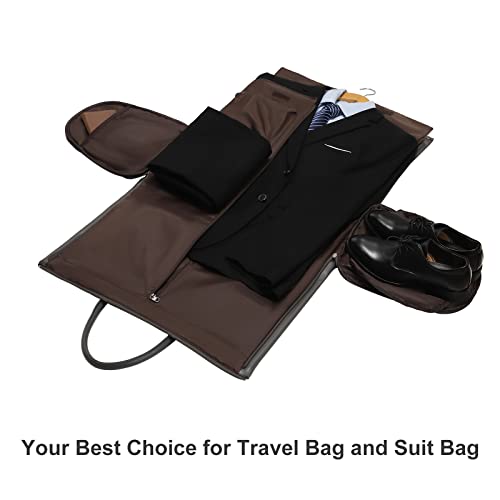 Garment Bags for Travel, 45L Carry-On Convertible Duffle with Strap - color: C-Grey