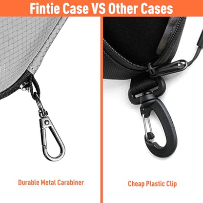 FINTIE Sunglasses Case, Hard EVA Shell Shockproof Sport Glasses Case - color: Grey