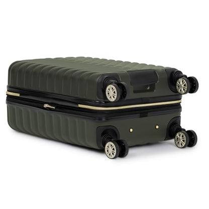 Kenneth Cole REACTION Madison Square Lightweight Hardside Chevron Expandable Spinner Luggage, Olive, 2-Piece (20" Carry On + Sophie Backpack) - color: Olive, size: 2-Piece (20" Carry On + Sophie Backpack)