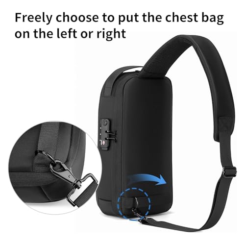 VGOAL Anti Theft Crossbody Bag for Men Sling Backpack Chest Shoulder Bag - color: Fg6315-us