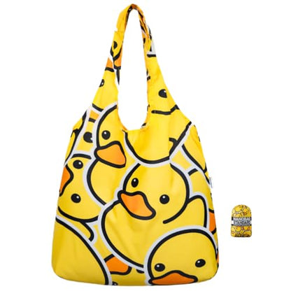 Nanobag Standard 19L Tote Foldable Packable Reusable Grocery Shopping Bag - color: Duck Overload