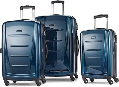 Samsonite Winfield 2 Hardside Expandable Luggage with Spinner Wheels, Deep Blue, Checked-Large 28-Inch - color: Deep Blue, size: Checked-Large Spinner