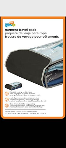 Honey-Can-Do SFT-03905 Garment Travel Pack, 13.5L x 10W x 4H