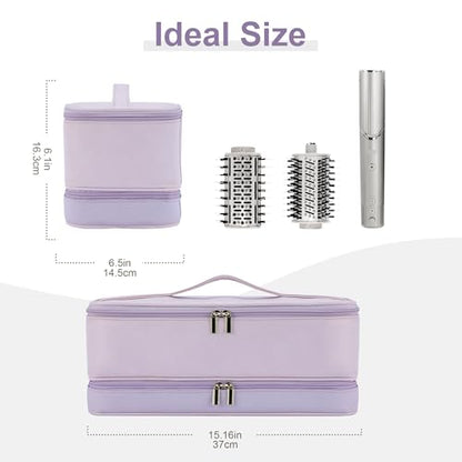 BAGCRAZY Travel Case for Shark FlexStyle & Dyson Airwrap, Purple - color: Purple