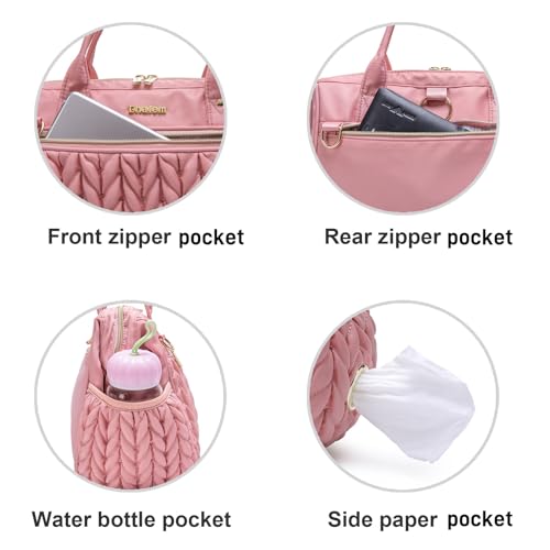 Small Diaper Bag, Medium Diaper Bag Tote, Convertible Backpack Tote Bag for Women Diaper Purse, Stylish Travel Baby Bag