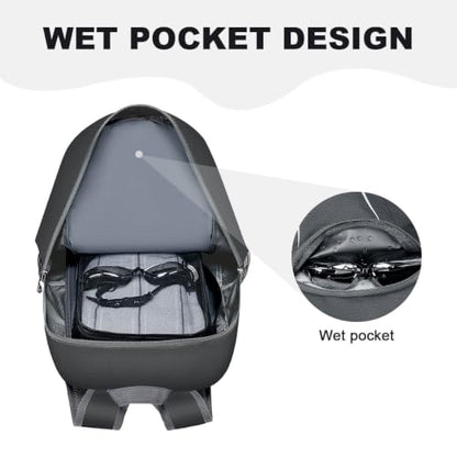 MIYCOO Ultralight Packable Backpack, 35L Waterproof Hiking Daypack - color: Grey