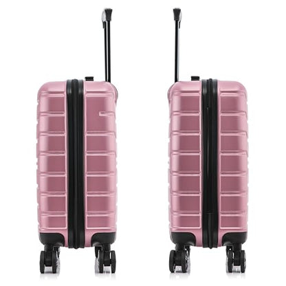 InUSA TREND 20-Inch Carry-On Hardside Spinner Luggage Lightweight Rose Gold - color: Rose Gold, size: 20 Inch