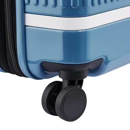 florence by mills Spin Me Away Hardside Expandable Luggage with Spinner Wheels, Zinc Blue, Carry-On 20 Inch - color: Zinc Blue, size: Carry-On 20 Inch