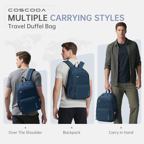 40x30x15cm Personal Item Travel Backpack,16x12x6inch Carry On Bag - color: Blue
