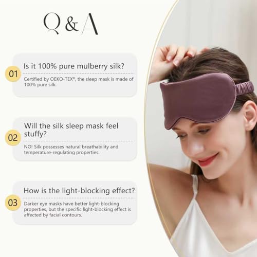ZIMASILK Adjustable 100% 22 Momme Mulberry Silk Sleep Mask - color: Leopard - Black Pink
