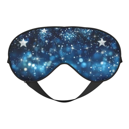 Glittering Star Sleep Mask Eye Mask with Adjustable Strap Eye Sleep Shade Cover Blocks Light for Women Men Airplane Travel Nap - color: Glittering Star