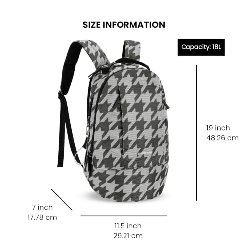 Sherpani Solstice, Anti-Theft Backpack for Women (Houndstooth) - color: Houndstooth