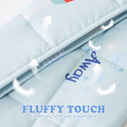 Weighted Blanket 2lbs Small Weighted Lap Pad Gifts, 20"x30" Airplane - color: Blue Airplane, size: 20"×30" 2lbs