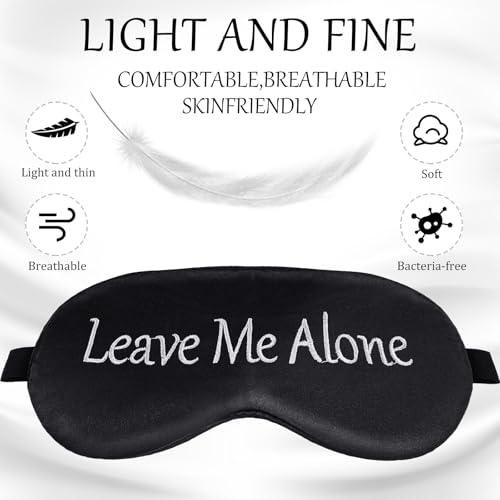 4 Pack Funny Eye Mask for Sleeping Blackout, Black, Green, Blue, White - color: Black, Green, Blue, White