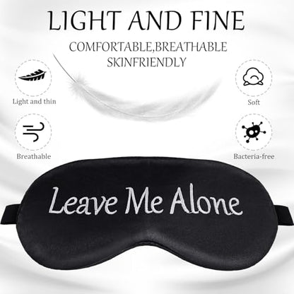 4 Pack Funny Eye Mask for Sleeping Blackout, Black, Green, Blue, White - color: Black, Green, Blue, White