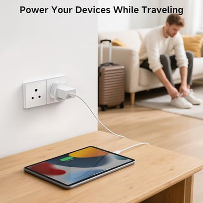 Cable Matters Type D Travel Adapter, US to India Plug Adapter - style: India/Nepal