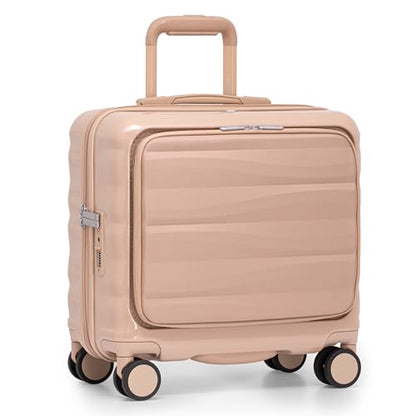 Traveler's Choice Edinburgh II Hardside Luggage with Spinner Wheels, TSA Lock, Sand 16-Inch Mini - color: Sand, size: 16-Inch Mini