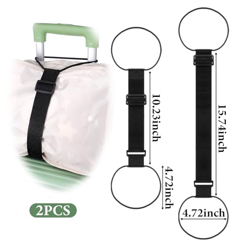 Ptwola 2Pack Luggage Straps for Suitcase Adjustable Luggage Connector Strap