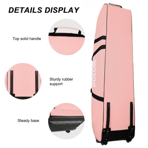 Goloni Golf Travel Bag, Golf Club Travel Bag for Airlines - color: Pink