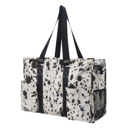 NGIL Utility Water Resistant Tote Bag - color: Cow Charm-black