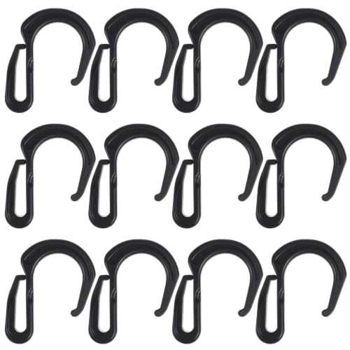 12PCS Plastic S Shaped Cargo Net Hook Clips Elastic Car Mesh Hooks