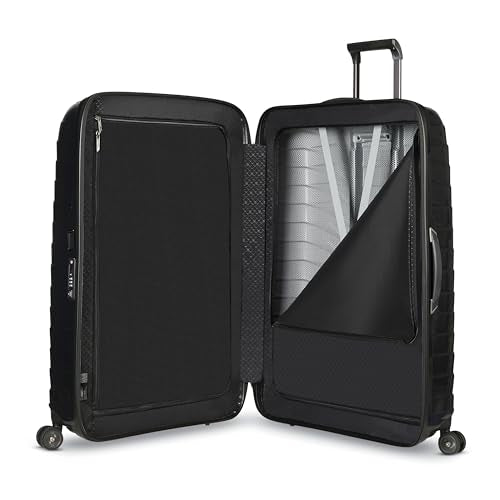 Samsonite Proxis X-Large Hardside Luggage with Dual Spinner Wheels - Innovative Roxkin™ Lightweight Shell With Ultimate Durability- Includes TSA Lock, Ergonomic Telescoping Handle - Black - color: Black, size: X Large Spinner