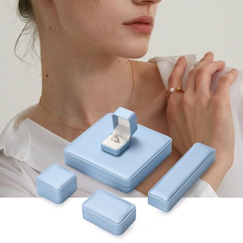 Oirlv Blue Bracelet Bangle Gift Box - color: Sky Blue, size: Bracelet Box