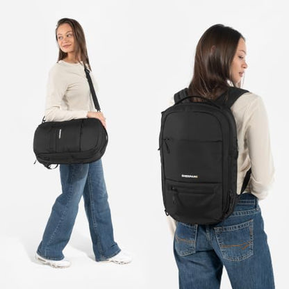 Sherpani Camden Pro Convertible Laptop Backpack (Raven) - color: Raven