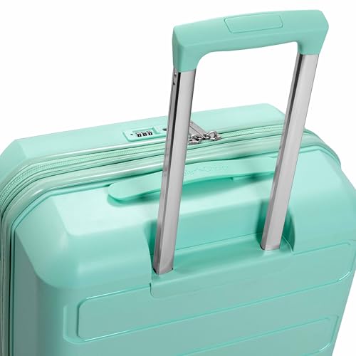 Traveler's Choice Pagosa Hardshell Expandable Luggage with Spinner Wheels, Mint, 30-Inch Large - color: Mint, size: 30-Inch Large