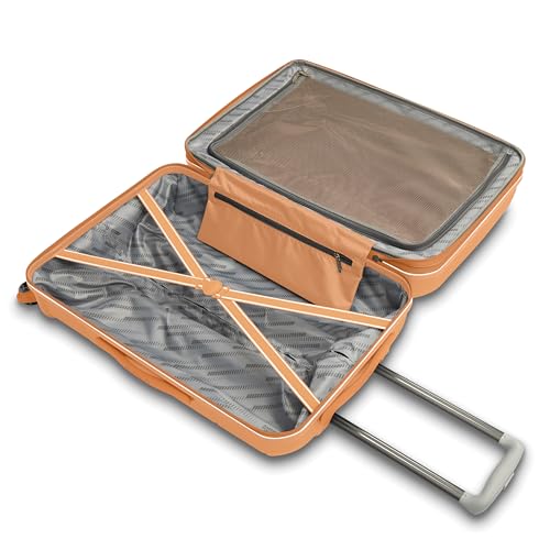 American Tourister Stratum 2.0 Expandable Hardside Luggage with Spinner Wheels, 2-Piece Set 20/28, Papaya - color: Papaya, size: 2-Piece Set (Carry-on/Large)