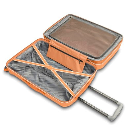 American Tourister Stratum 2.0 Expandable Hardside Luggage with Spinner Wheels, 2-Piece Set 20/28, Papaya - color: Papaya, size: 2-Piece Set (Carry-on/Large)