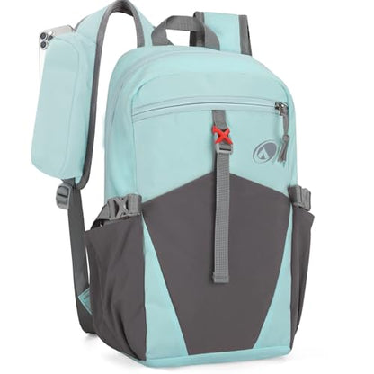 Kids Hiking Backpack, Small Waterproof Hiking Daypack Kids, Green - color: Light Green
