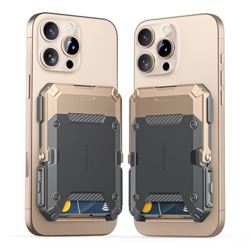 SUPCASE for MagSafe Wallet with Adjustable Stand, Hold 5 Cards, Desert - color: Desert
