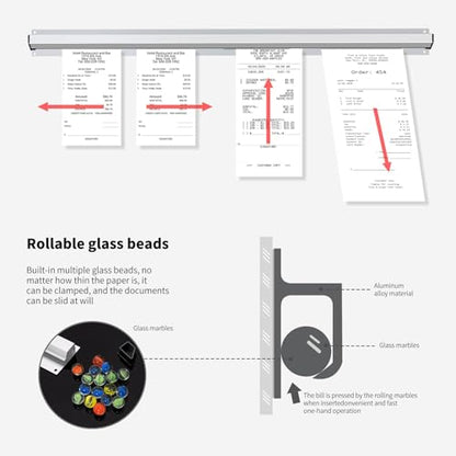 Ticket Holder for Restaurant, 36/48/60 inches, Restaurant Order Holder, Long-Lasting and Easy to use, Suitable for Commercial Kitchens, cafes, Fast-Food(36 Inch, 2 Pcs) - size: 36 inches
