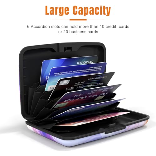 Rimilak Aluminuml Credit Card Holder,Flow Mable - color: Flow Mable