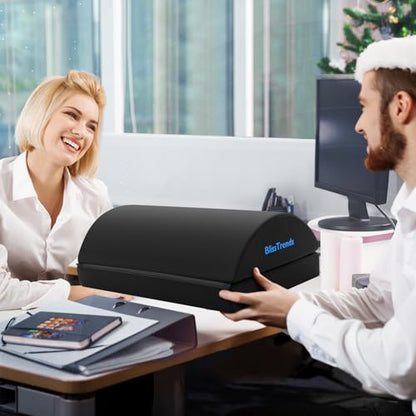 BlissTrends Foot Rest Under Desk, Foot Stool with 2 Adjustable Heights - color: Black, size: X-Large