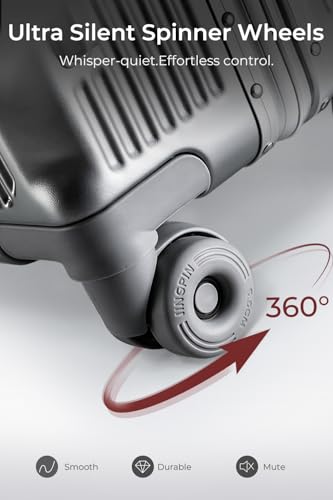 24 Inch Zipperless Checked In Luggage with Aluminum Frame, Black - color: Black, size: Checked in 24inch