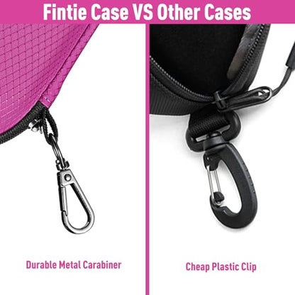 FINTIE Sunglasses Case, Hard EVA Shell Shockproof Sport Glasses Case - color: Magenta