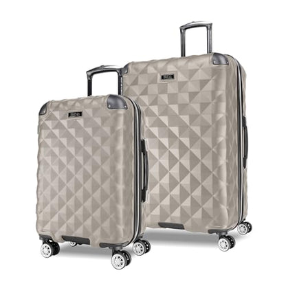 Kenneth Cole REACTION Diamond Tower Collection Lightweight Hardside Expandable 8-Wheel Spinner Travel Luggage, Rye, 2-Piece Set (20" & 28") - color: Rye, size: 2-Piece Set (20" & 28")