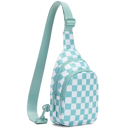 FODOKO Small Sling Bag for Women Adjustable Crossbody Bag with,Water-Resistant Lightweight Fanny Pack for Travel,Hiking : Clothing, Shoes & Jewelry - color: Ice Blue